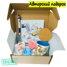 Подарочный набор для АНЕСТЕЗИОЛОГА-РЕАНИМАТОЛОГА (7 предметов) + конструктор наполнения