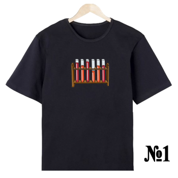 Футболка «Лабо‑профи — строгий принт» (односторонняя печать спереди)