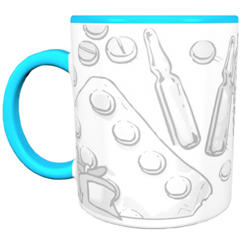 Кружка «Медицинская пауза» — нейтральный профессиональный дизайн