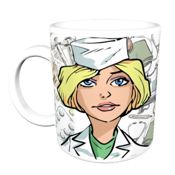 Кружка «Медик-блонди на работе»