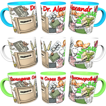 Кружка «Педиатр с доброй шуткой»
