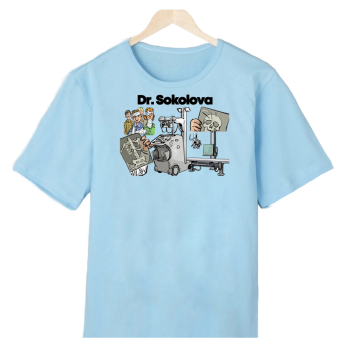 Футболка «Рентгенолог в деле — профессионально и с улыбкой» АКЦИЯ