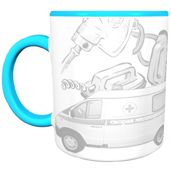 Кружка «Скорая — сдержанный стиль»