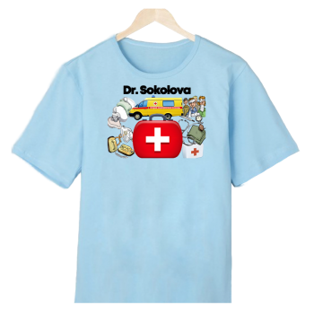 Футболка «Бригада скорой — профессионально и с улыбкой» (АКЦИЯ)