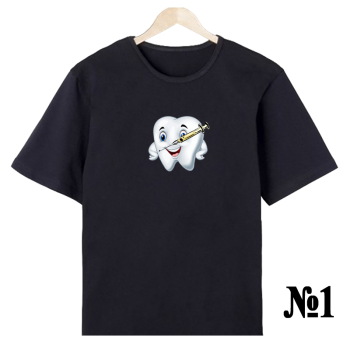 Футболка «Стоматология. Строго и профессионально» — односторонняя печать спереди