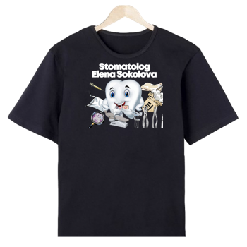 Футболка «Команда стоматологии — профессионально и с юмором»