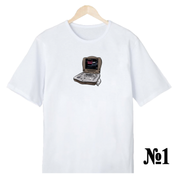 Футболка «УЗИ-специалист — нейтральный профиль» (односторонняя печать спереди)